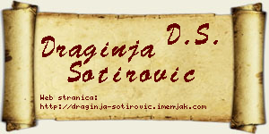 Draginja Sotirović vizit kartica